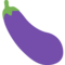 Eggplant emoji on Twitter